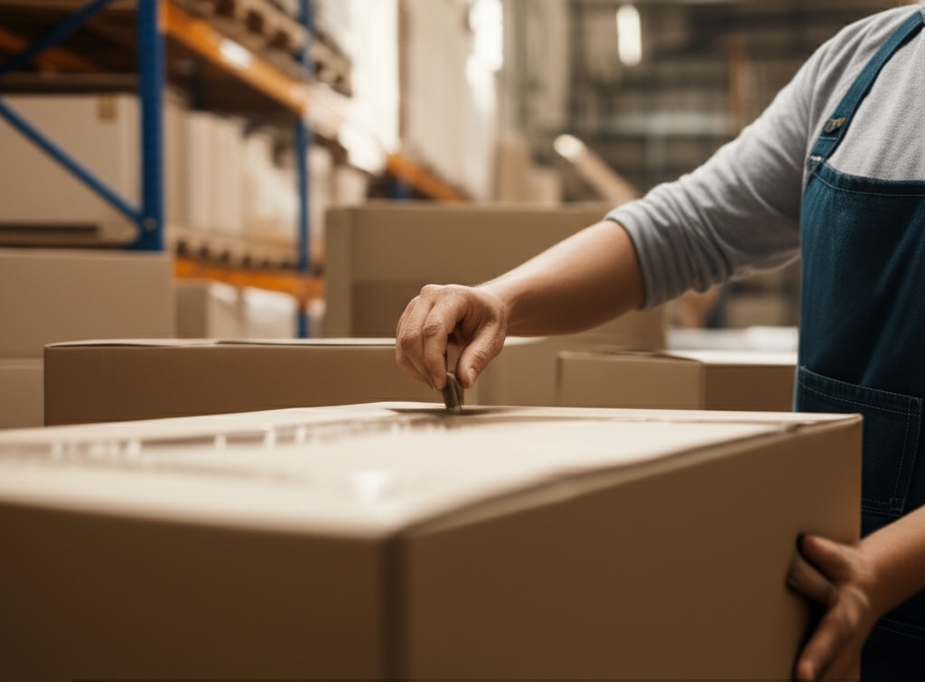 Streamlined returns processing workflow with packages and staff